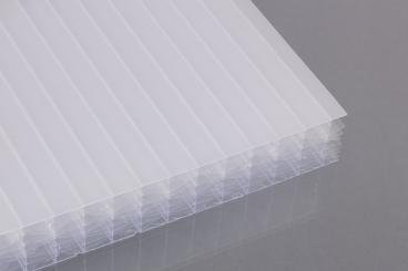 25 mm Stegsiebenfach Polycarbonat Opal-Weiß 