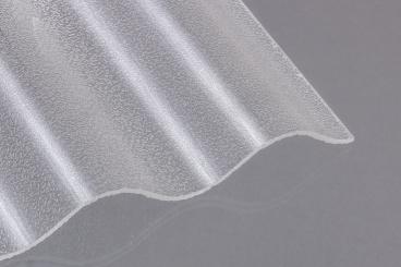 Acryl Sinuswelle 76/18  C-Struktur klar 