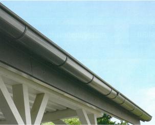 PVC Dachrinnen-Komplett Set 100er 8,00 Meter 