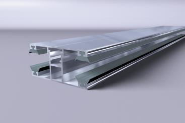 Alu Mittelprofil Easy komplett 16 mm 60 mm 