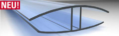 H-Verbindungsprofil Polycarbonat 10 mm Stegplatten 
