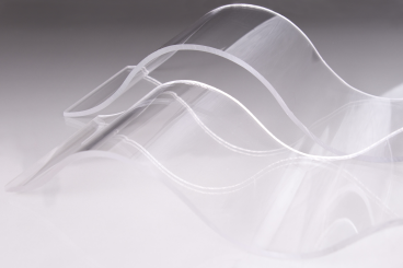 Acryl Sinuswelle 76/18  glatt klar 