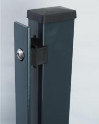 Pfosten mit Abdeckleiste für 630 mm Zaunhöhe 