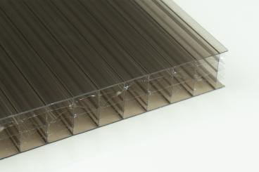 25 mm Stegsiebenfach Polycarbonat Bronce 