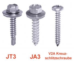 Edelstahlschrauben  6,3 mm x 32 mm V2A 